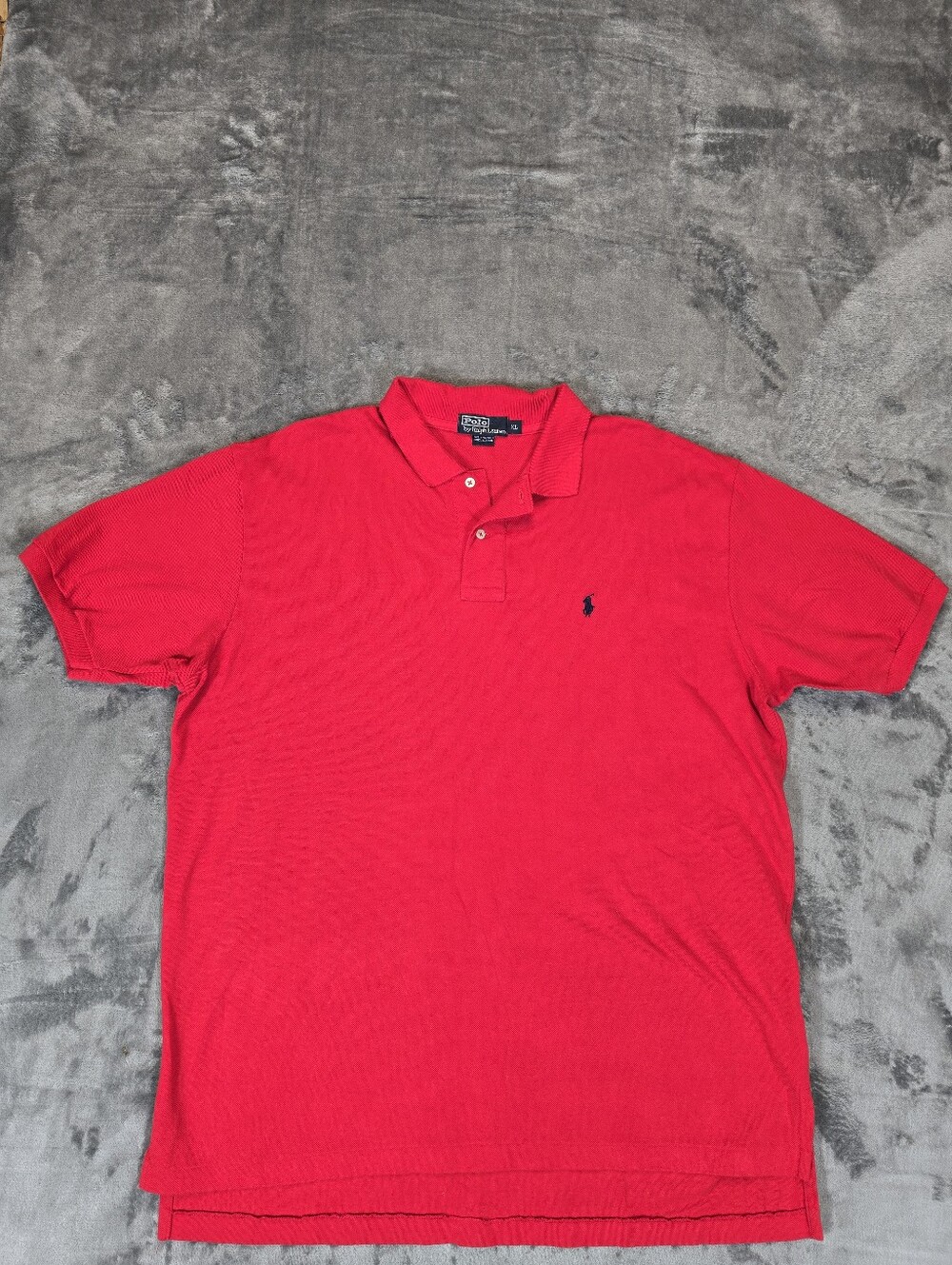 Vintage Y2K Polo Ralph Lauren Red Polo Shirt Size XL